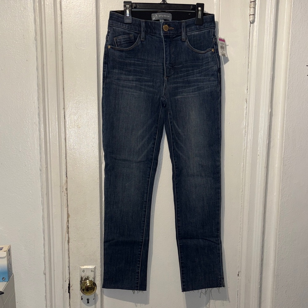 Wit & Wisdom Dark Blue Straight Leg Jeans